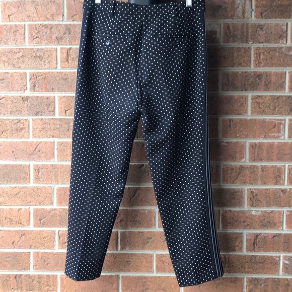 ZARA Polka dot trousers with trims, size S - Picture 7 of 8